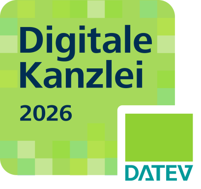 Logo für die Digitale Kanzlei 2026 von DATEV in grünem Design.